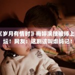 《岁月有情时》梅婷演技被捧上神坛！网友：这剧该叫虐妈记！