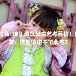 《甄嬛传》温宜公主艺考落榜！网友：这颜值进不了北电？