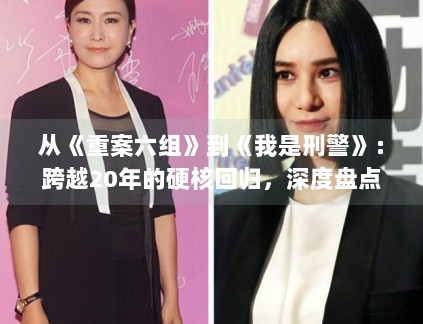 从《重案六组》到《我是刑警》：跨越20年的硬核回归，深度盘点国产刑侦剧的进化之路