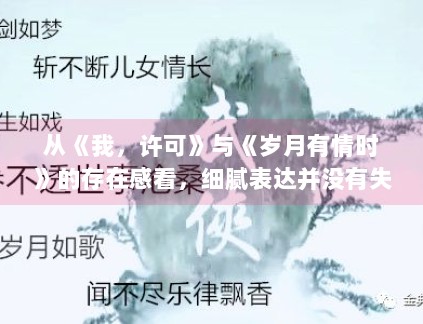 从《我，许可》与《岁月有情时》的存在感看，细腻表达并没有失去市场，只是扩散节奏更慢